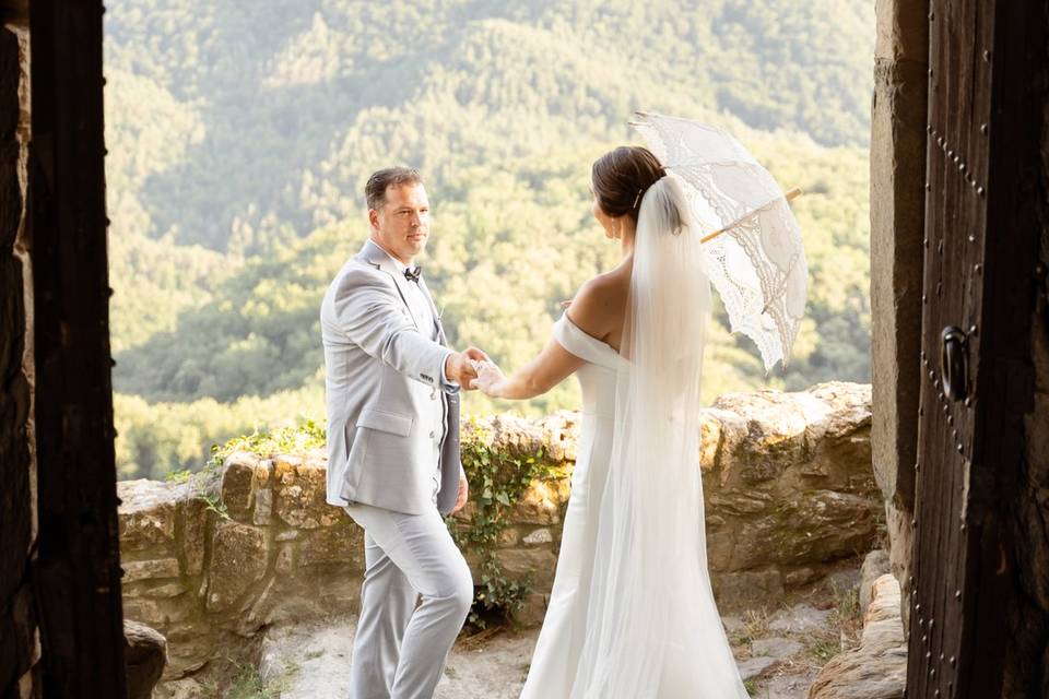 Día de boda, sesión de fotos