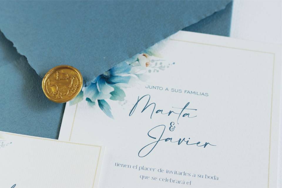 Invitación de boda - Celeste