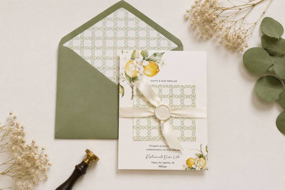Invitación de boda - SICILIA