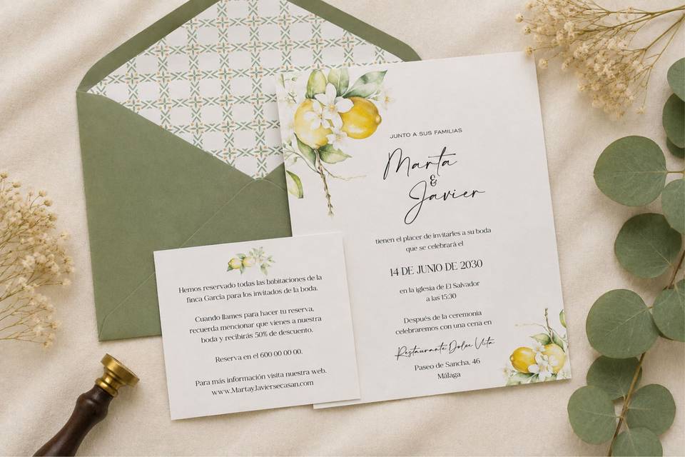 Invitación de boda - SICILIA