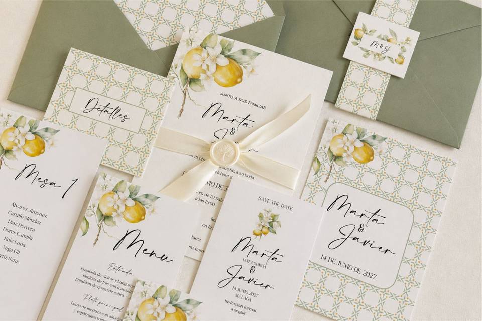 Papelería de boda - SICILIA