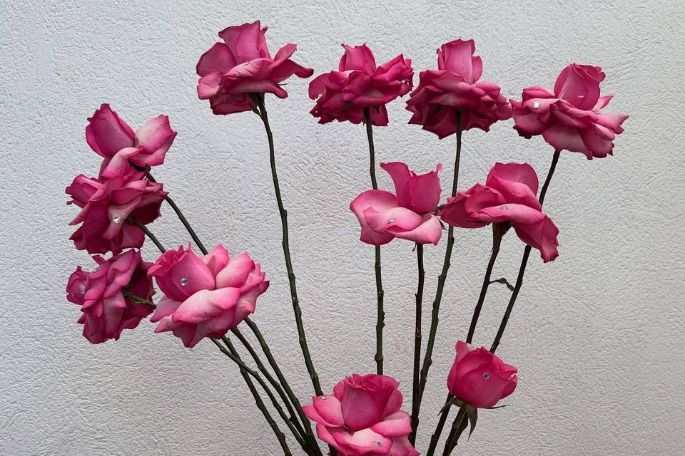 Arreglo rosas rosadas