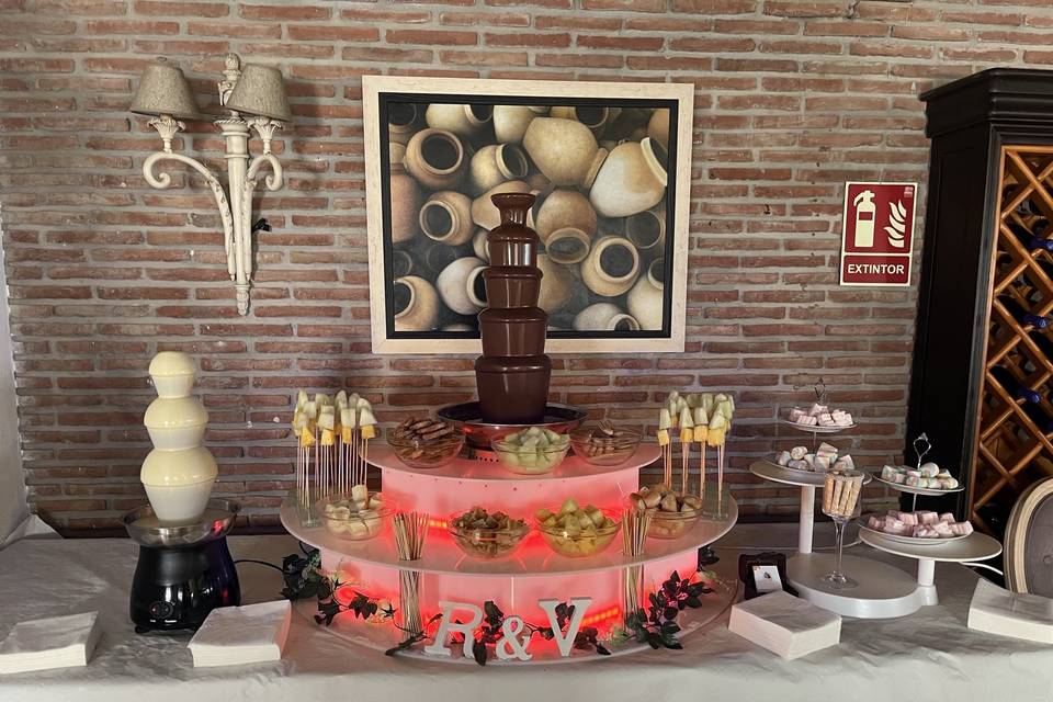 Fuente de chocolate bodas