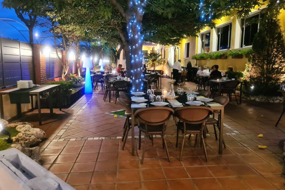 Terraza de noche