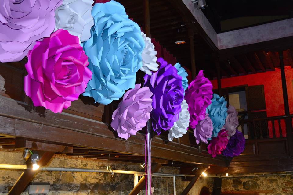 Rosas de papel