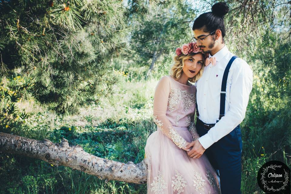 Bodas folk en el bosque