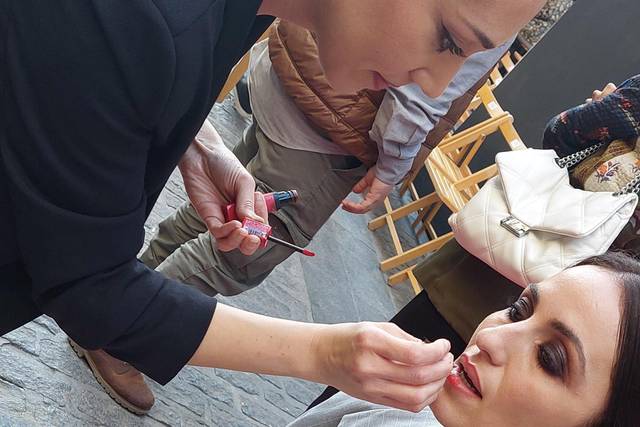 Maquillaje para pasarela flamenca