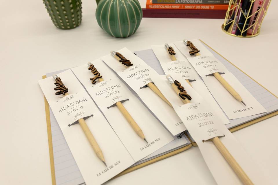 Lápices de madera nombres