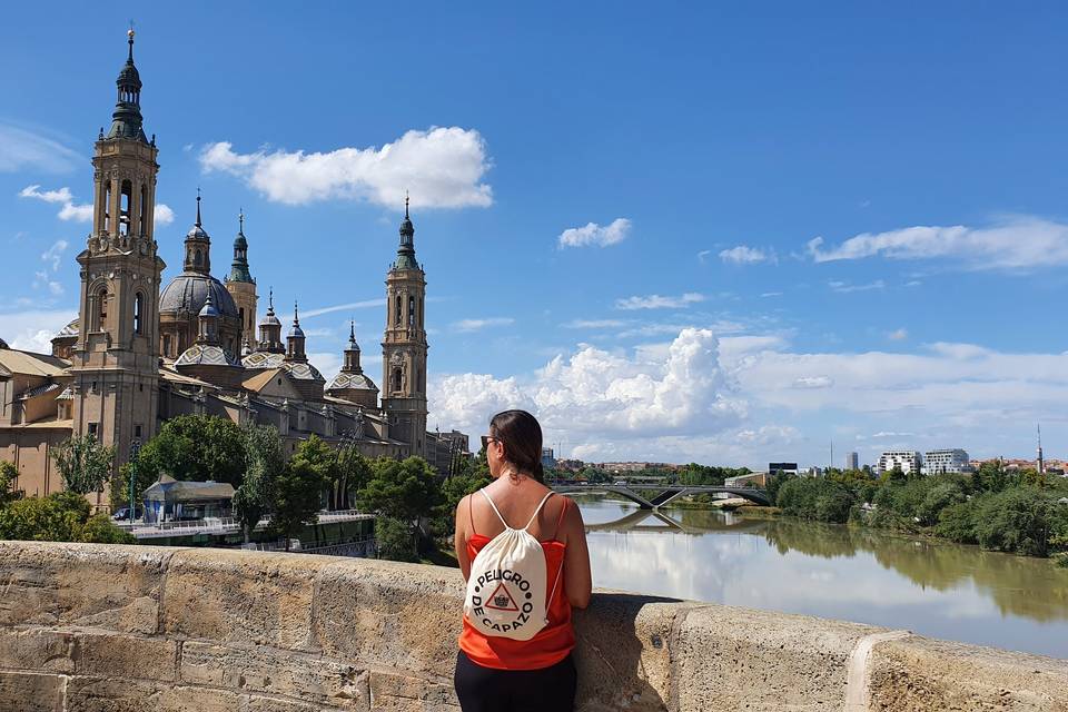 Mochila de cuerdas impresión