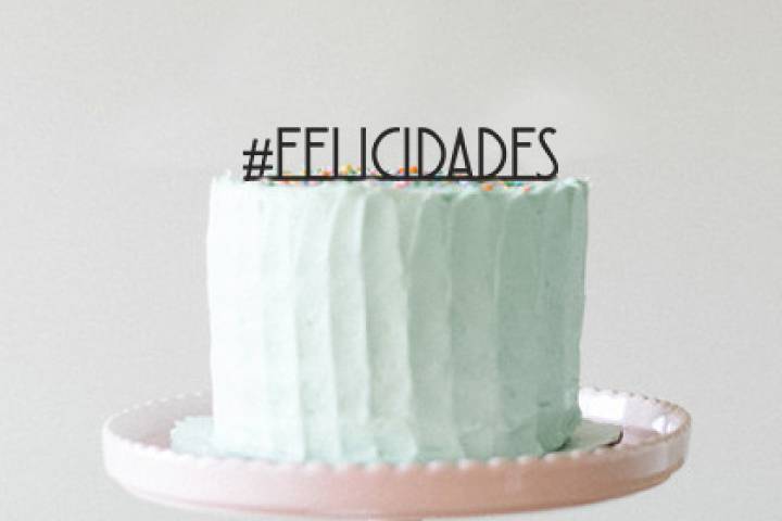 Cake Topper Felicidades