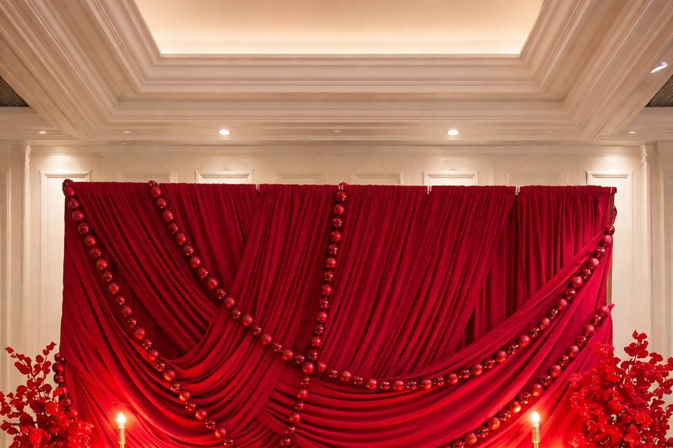 Fondo boda Rojo