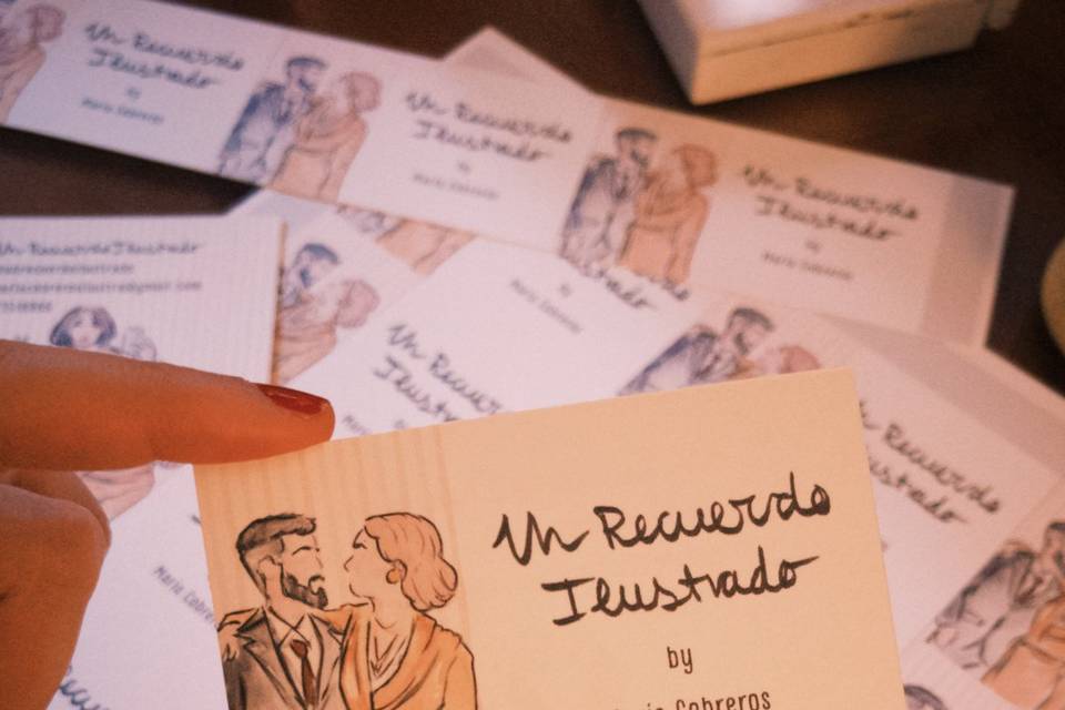 Tarjetas de contacto.