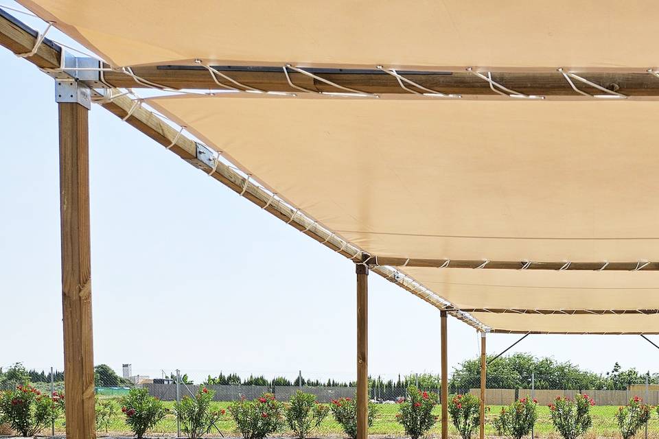 Pérgolas de 3,5 x 3,5 m