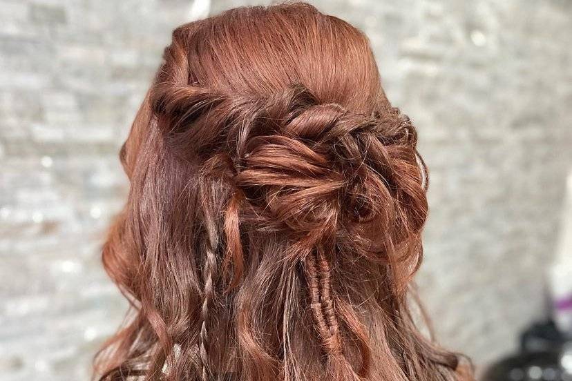 Semi recogido boho