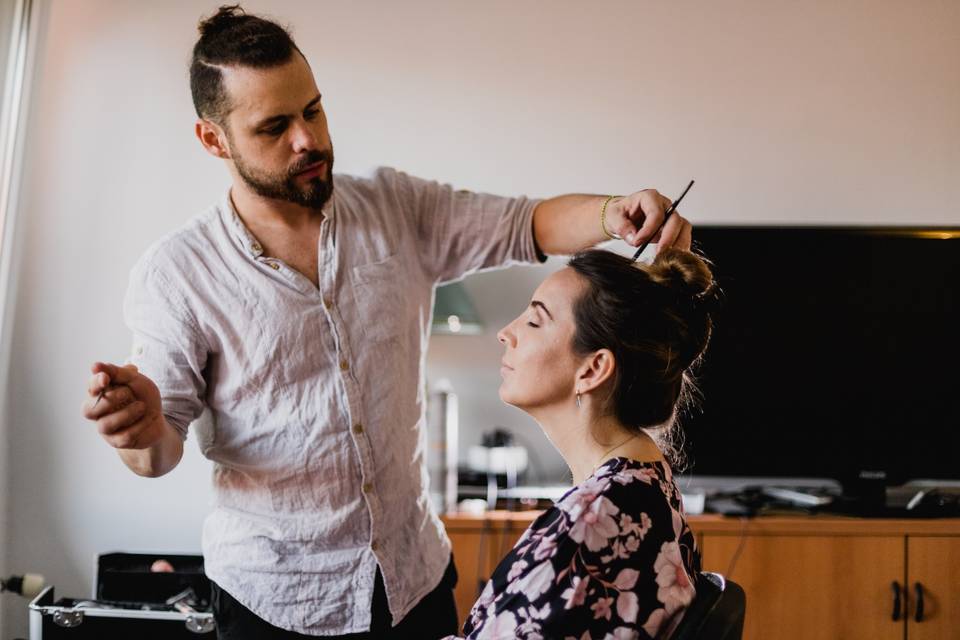 Preparativos de la novia