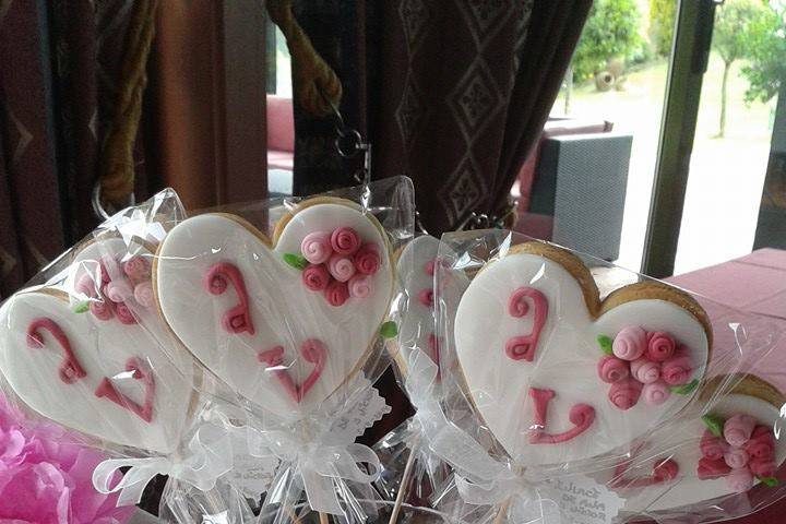 Galletas de detalle iniciales