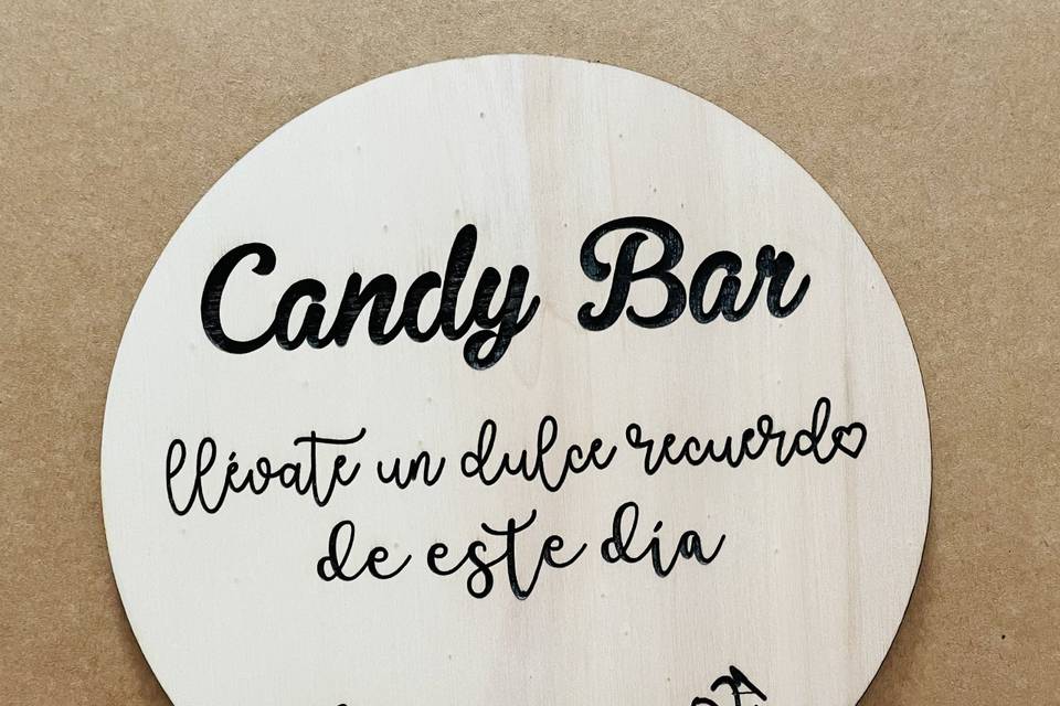 Cartel de candy bar