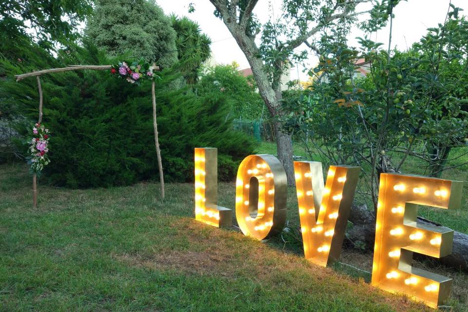 Love luminoso de 1 m