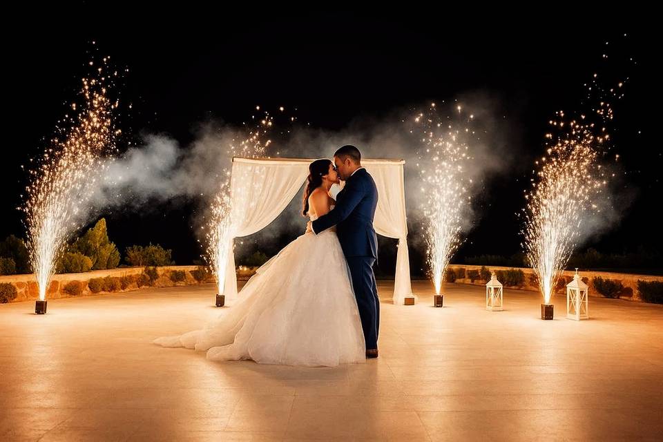 Fuego frío para bodas