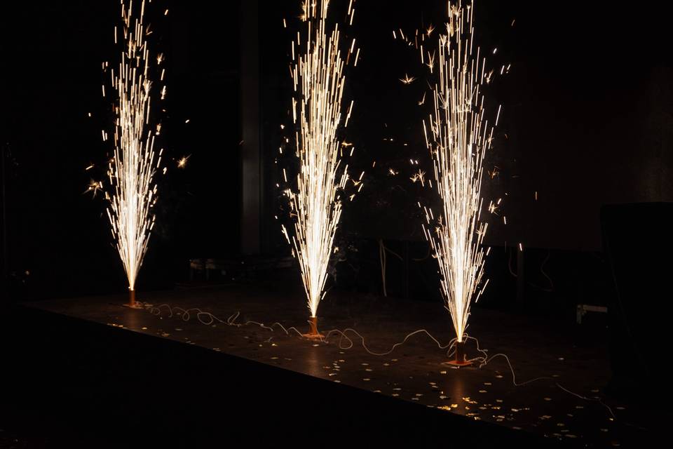 Fuego frío para bodas