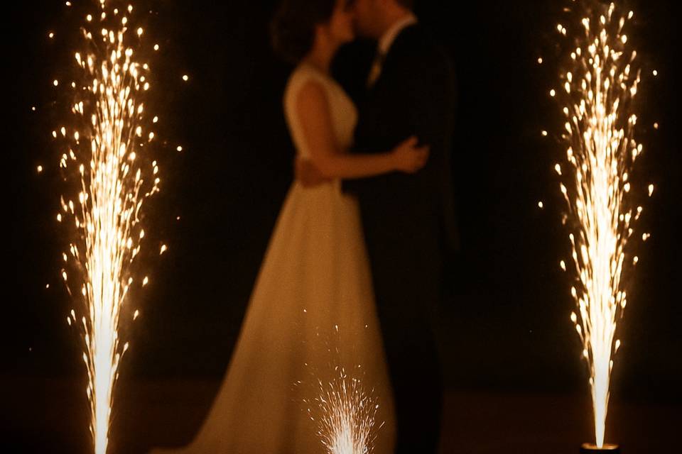 Fuego frío para bodas