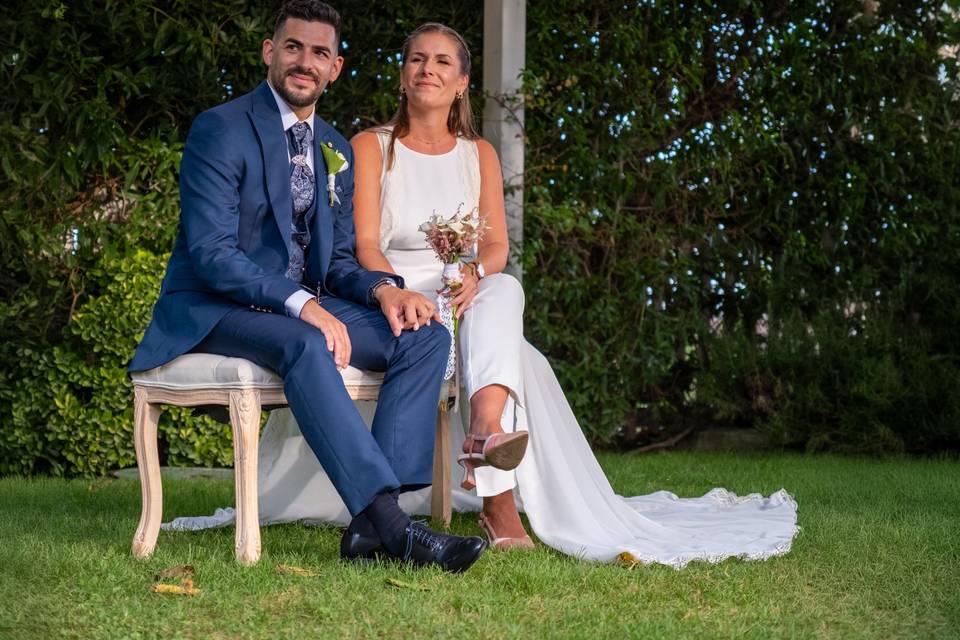 Novios en ceremonia