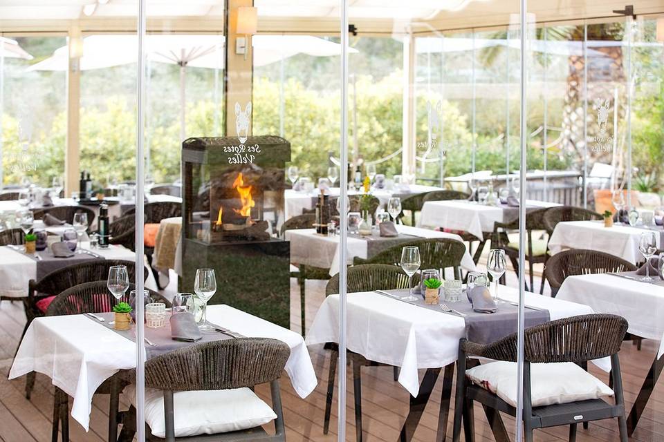 Casa de cristal comedor