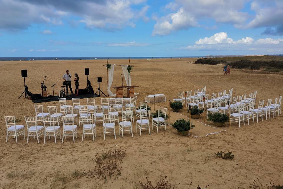 Ceremonia en El Palmar