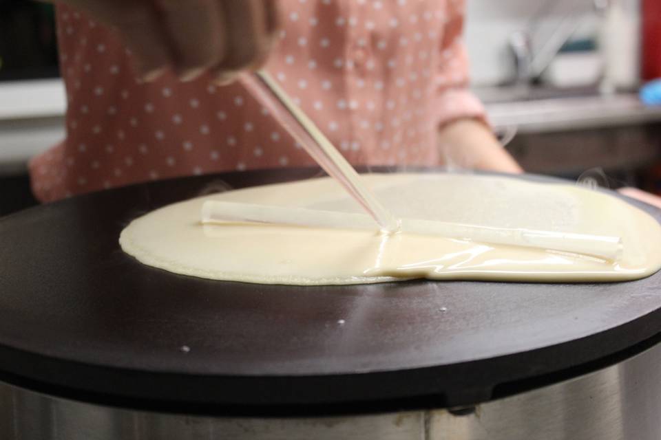 Crêpes hechas al momento