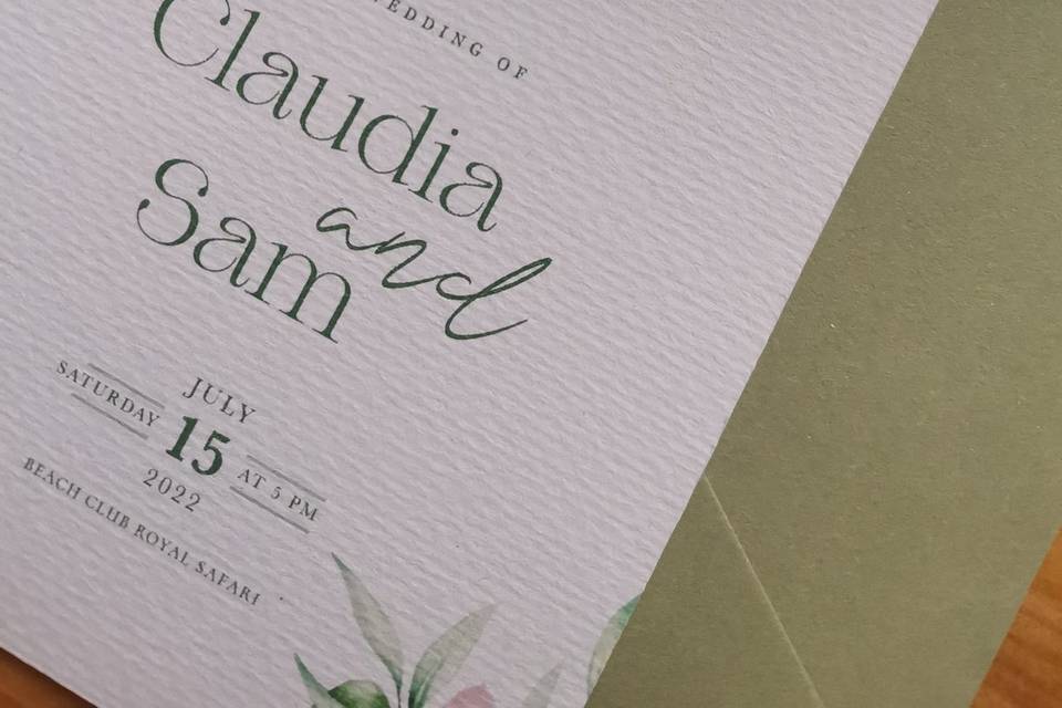 Invitación de boda