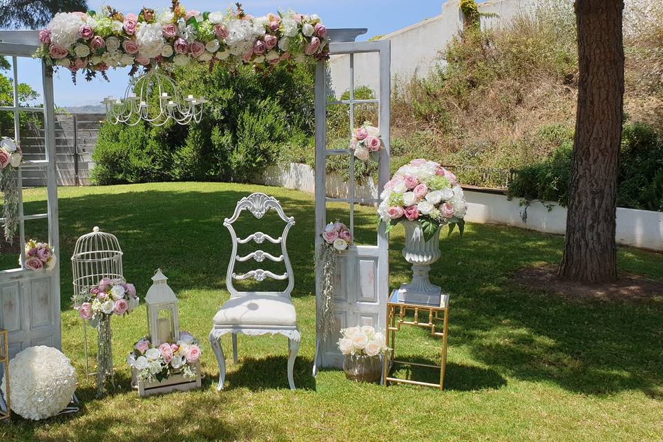 Photocall de altar de ceremonias