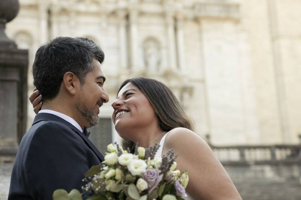 Sesión de fotos de boda
