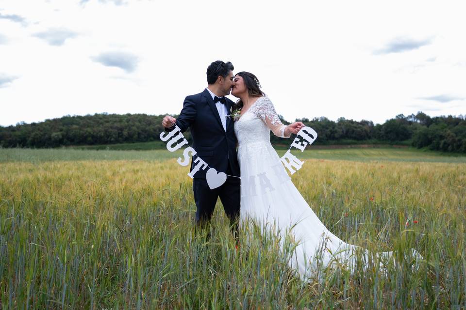 Sesión de fotos de boda