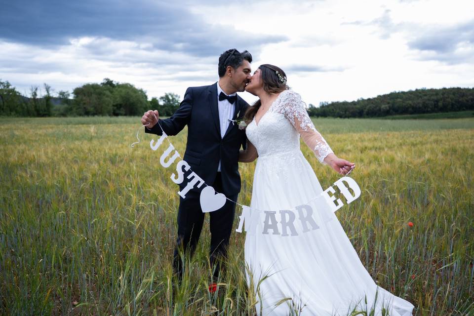Sesión de fotos de boda