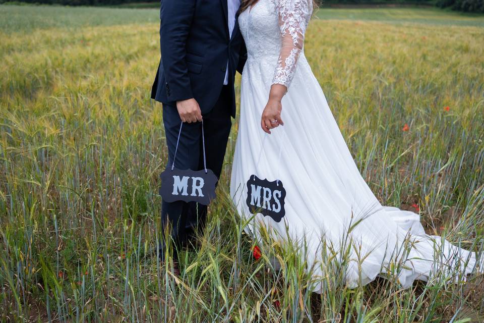 Sesión de fotos de boda