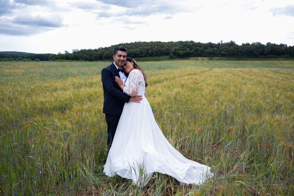 Sesión de fotos de boda