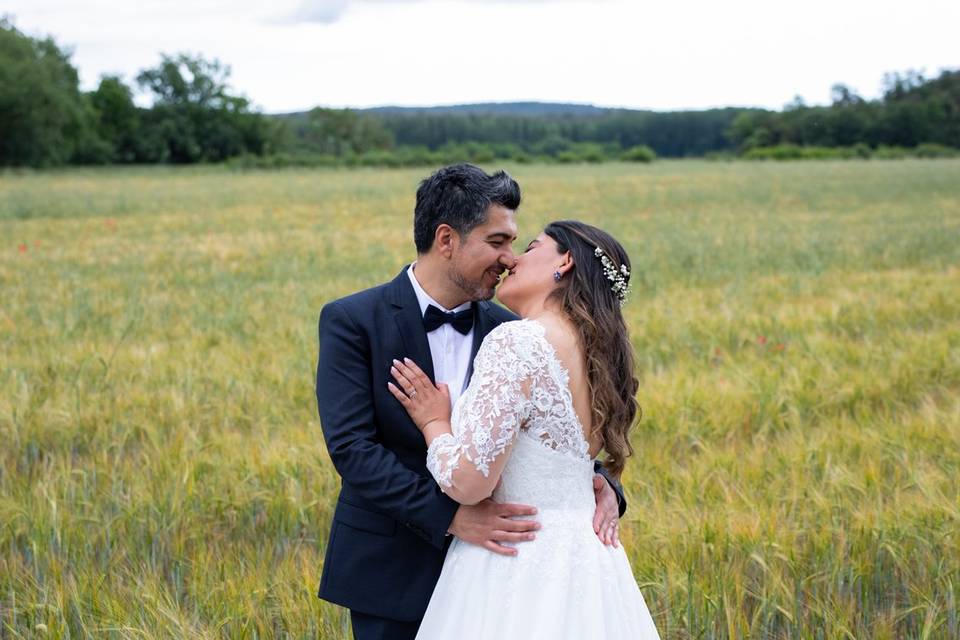 Sesión de fotos de boda