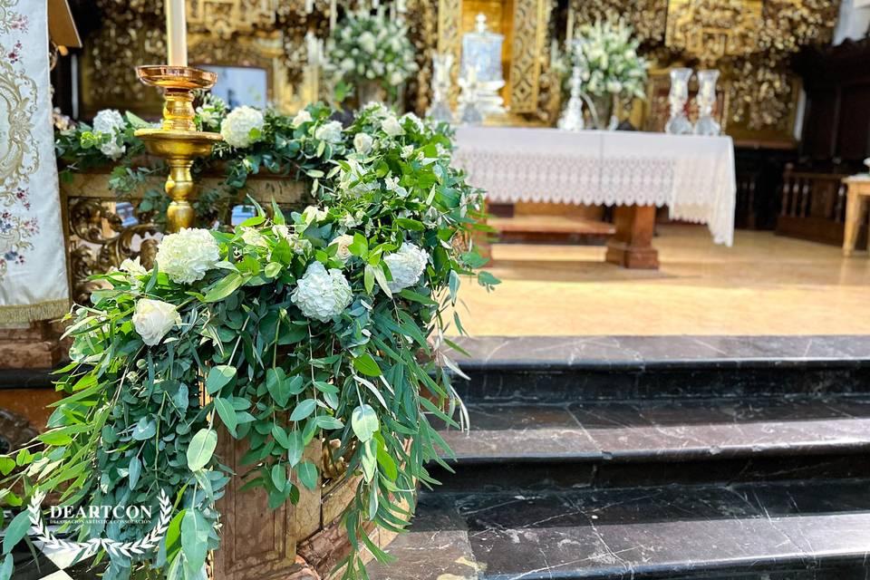 Decoración interior iglesia