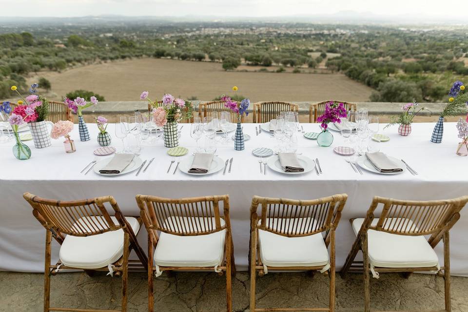 Comida en el mirador