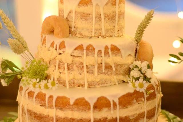 Naked cake de dulce de leche