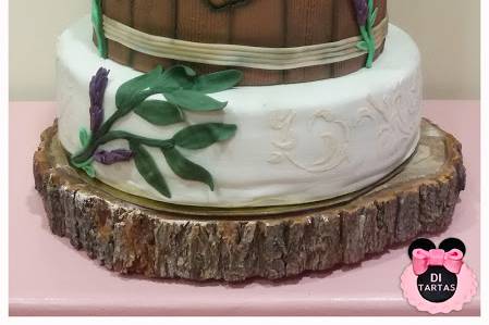 Tarta de boda de barril