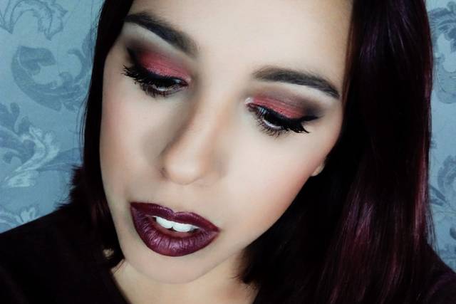 Maquillaje tonos rojizos