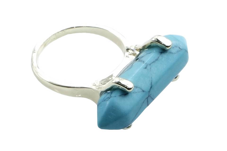 Anillo prisma azul