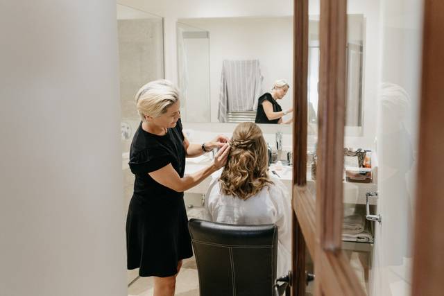 Preparativos de la novia