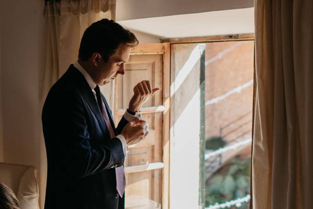 Preparativos del novio