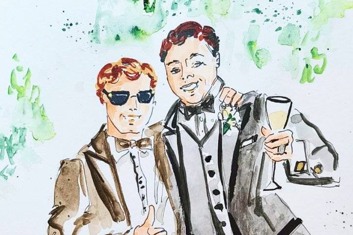 Ilustraciones de boda