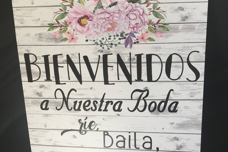 Carteles de bienvenida