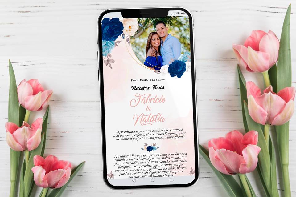 Invitación interactiva de boda