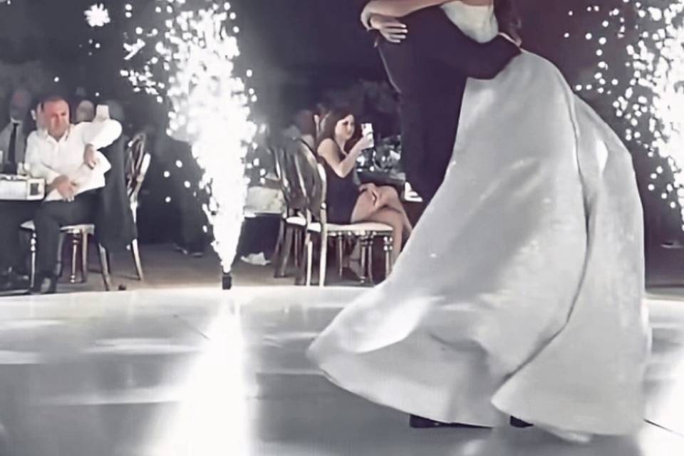Momento portes juntos bailando