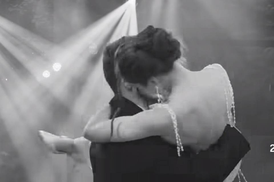 Portes aéreo bailando juntos